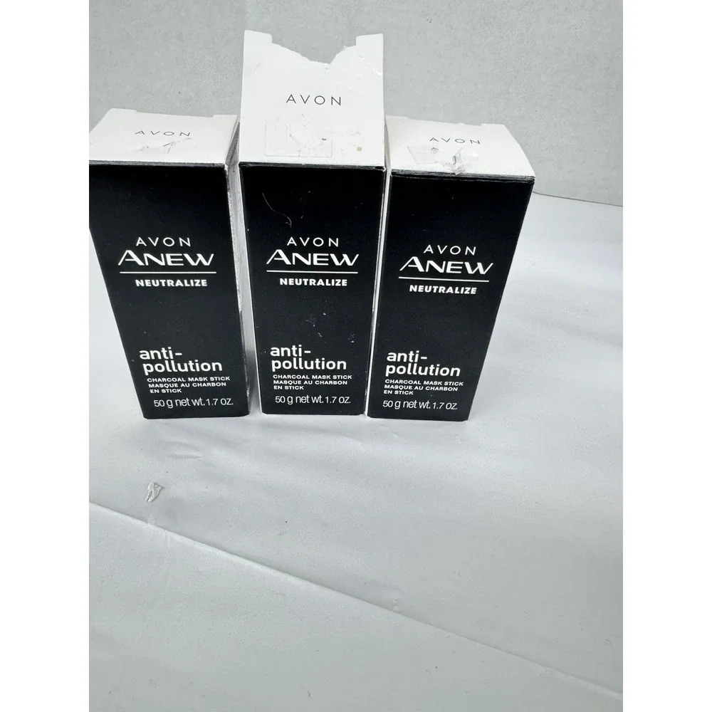 Avon‎ Anew Neutralize Anti Pollution Charcoal Mask Stick 1.7 oz, NIB, 2pk